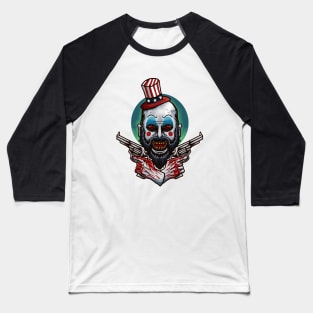 Captain Spaulding Holding Gun Baseball T-Shirt